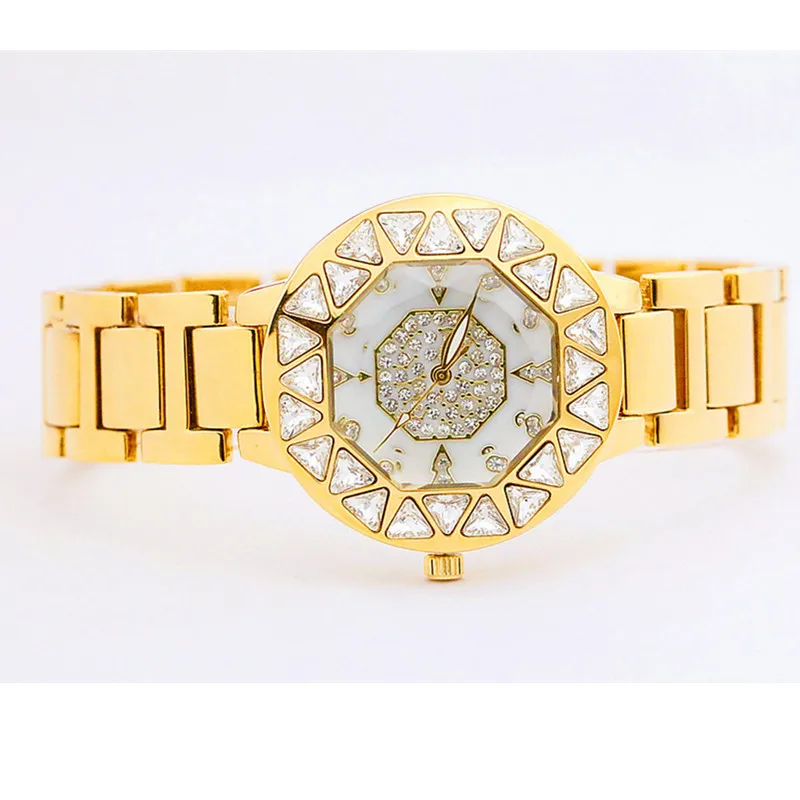 

High-end Chain Watch Pearl Full Diamond Female Watch Fashion Custom Watch New Hot Ladies Imported Quartz Movement Watch