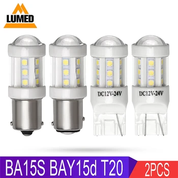 

2x BA15S 1156 P21W 7440 7443 BAY15d LED 18 SMD 3030 Car LED Auto DRL Turn Signal Light Fog Lights