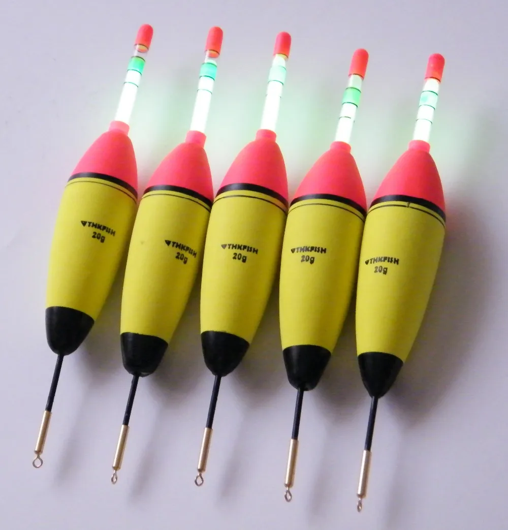 5 Pcs 20g EVA font b Floats b font 10Pcs font b Fishing b font Glow