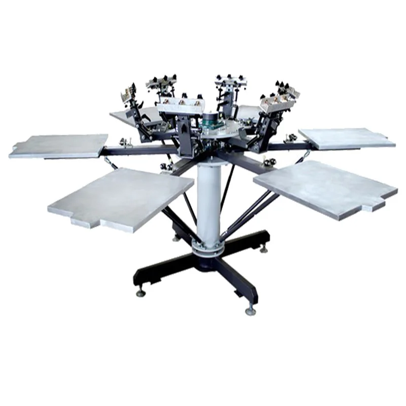 

Micro Registration 6 Color 6 Station Manual Screen Printing Machine