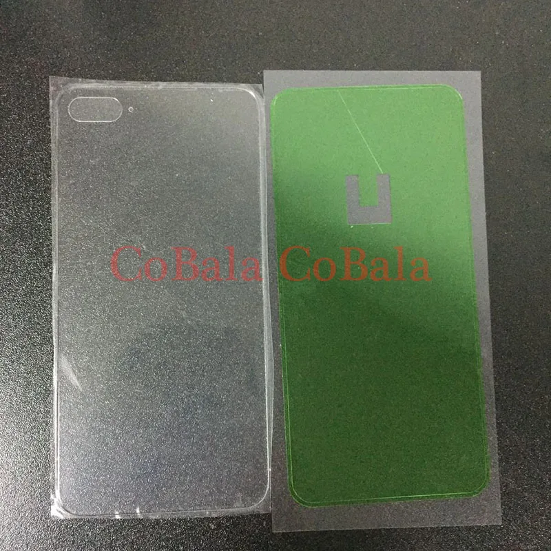 

LOVAIN 10Pcs Transparent Clear For iPhone8+ iPhone 8+ 8 Plus Back Battery Cover Rear Glass Housing Case+Adhesive Sticker