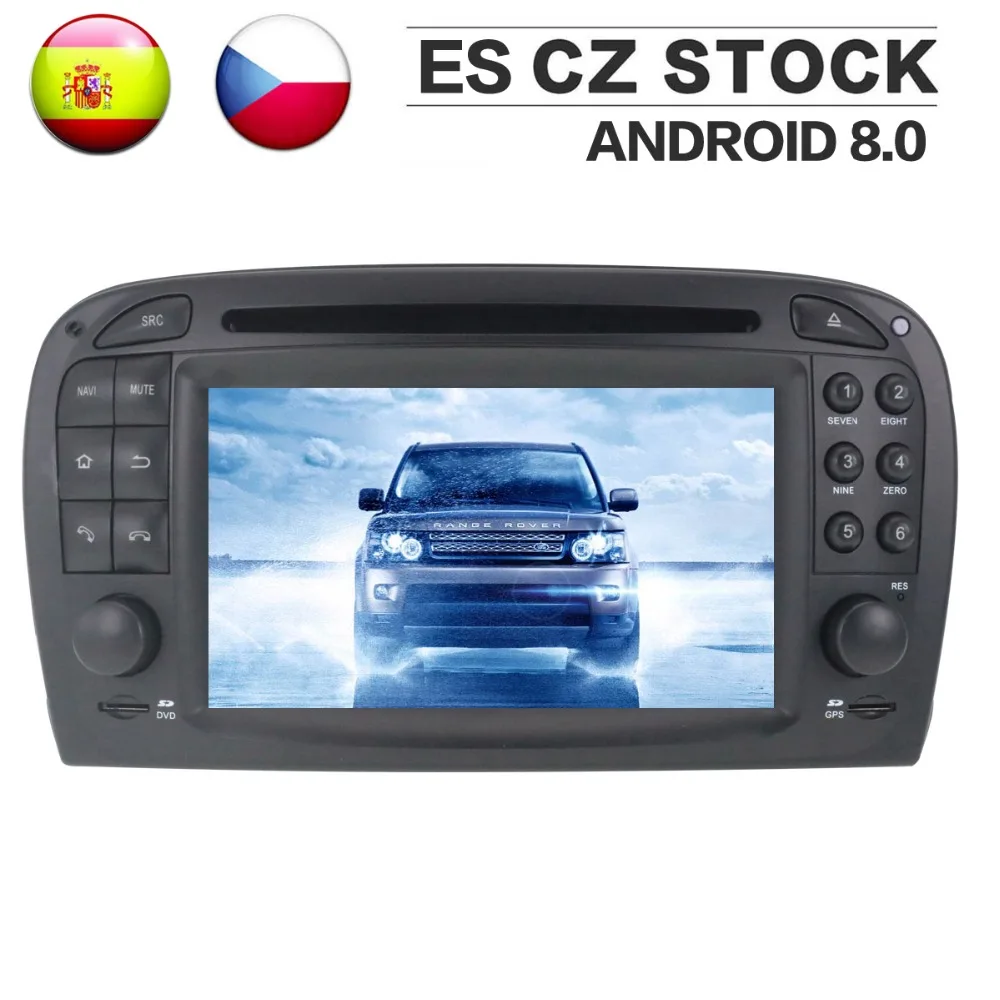 Автомагнитола на Android 8 0 стерео GPS головное устройство для Mercedes Benz SL R230 2001 2002 2003 2004