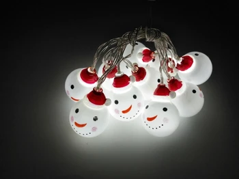 

[Seven Neon]Battery power 1.5M 10leds/3M 20leds/4.5M 30leds snowman shape Christmas/decoration/holiday/party led string light