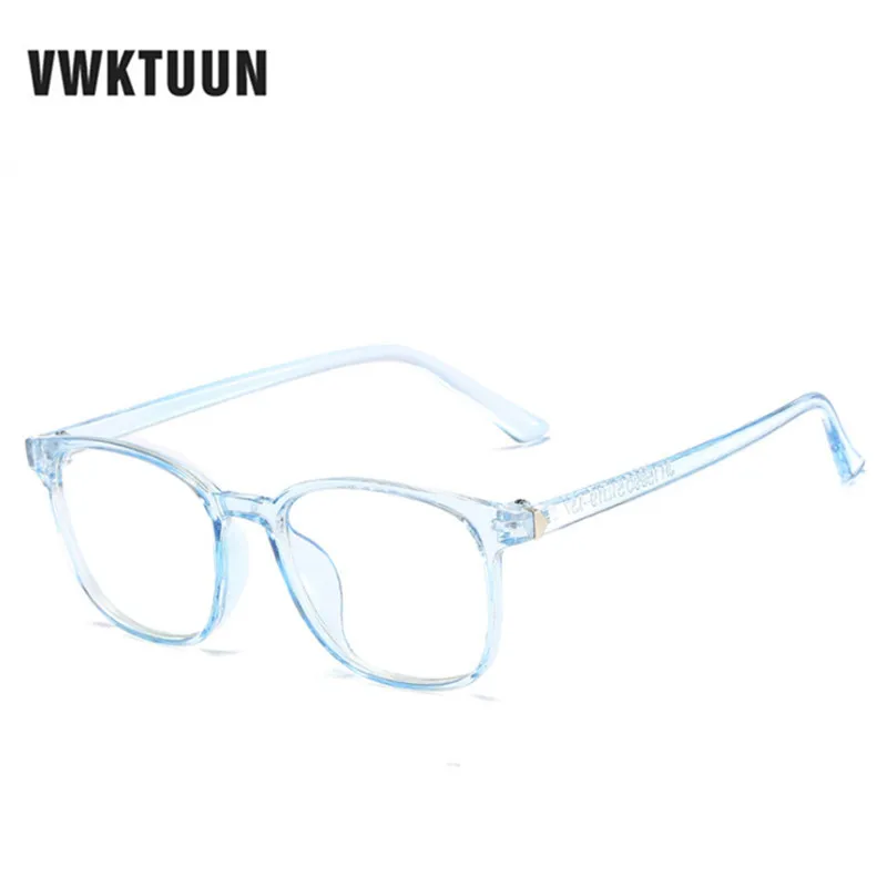 VWKTUUN оправы для очков для женщин мужчин Винтаж квадратная рамка для очков черные очки мужской женский обычные очки студентов поддельные очки