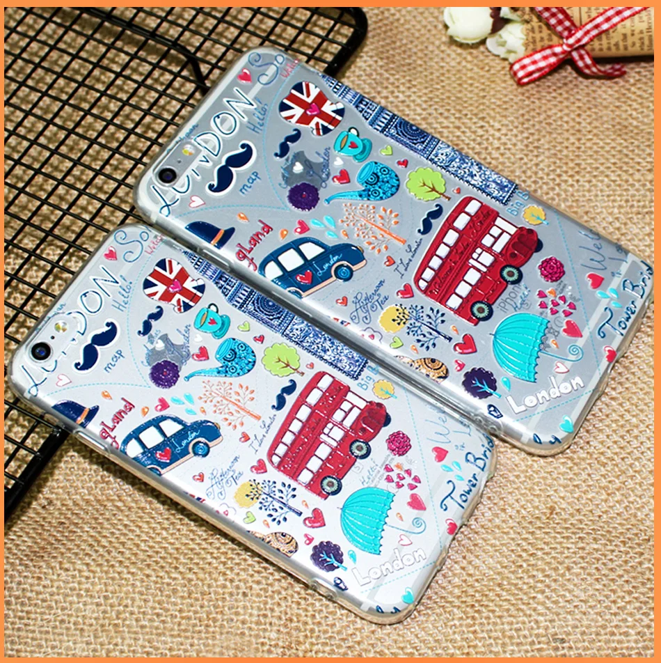 !ACCEZZ TPU Soft Cartoon 3D Protective Back Cover For Apple iphone 66s78 Plus Case Creative Patterned Phone Shell Funda Coque (15)