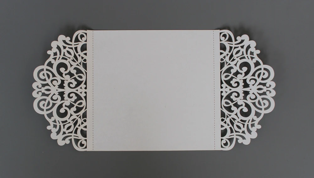  White and Purple Wedding Invitation - Set of 50 - 32413557553