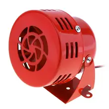 DWCX Universal DC 12V Red 3 Driven Air Raid Siren Horn Speaker Alarm 50's fit for Automotive Car Truck Motorcycle Yacht Boat