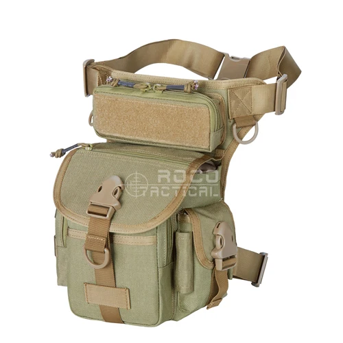 TTGTACTICAL CORDURA нейлон 1000D многофункциональные военные сумки для ног Электрический инструмент сумки для бедер - Цвет: TAN