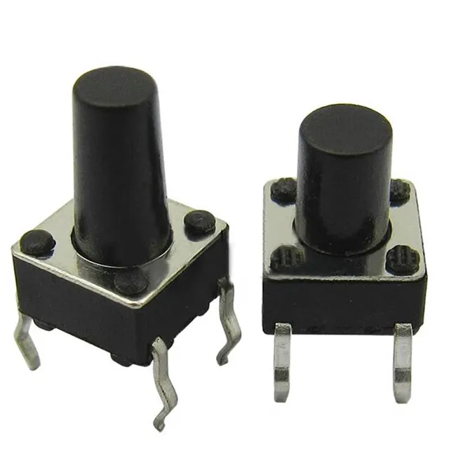 new 50pcs 6*6mm micro switch mini push button switch light touch