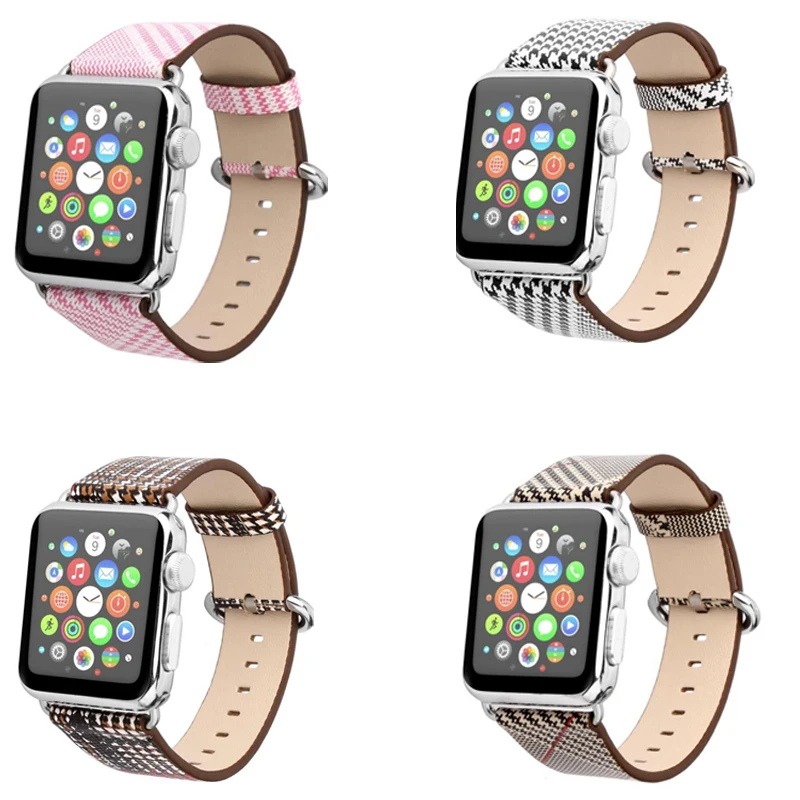Модный женский ремешок для Apple Watch кожаный серии 3/2/1 браслет 42 мм 38 iwatch 5 4 40 44