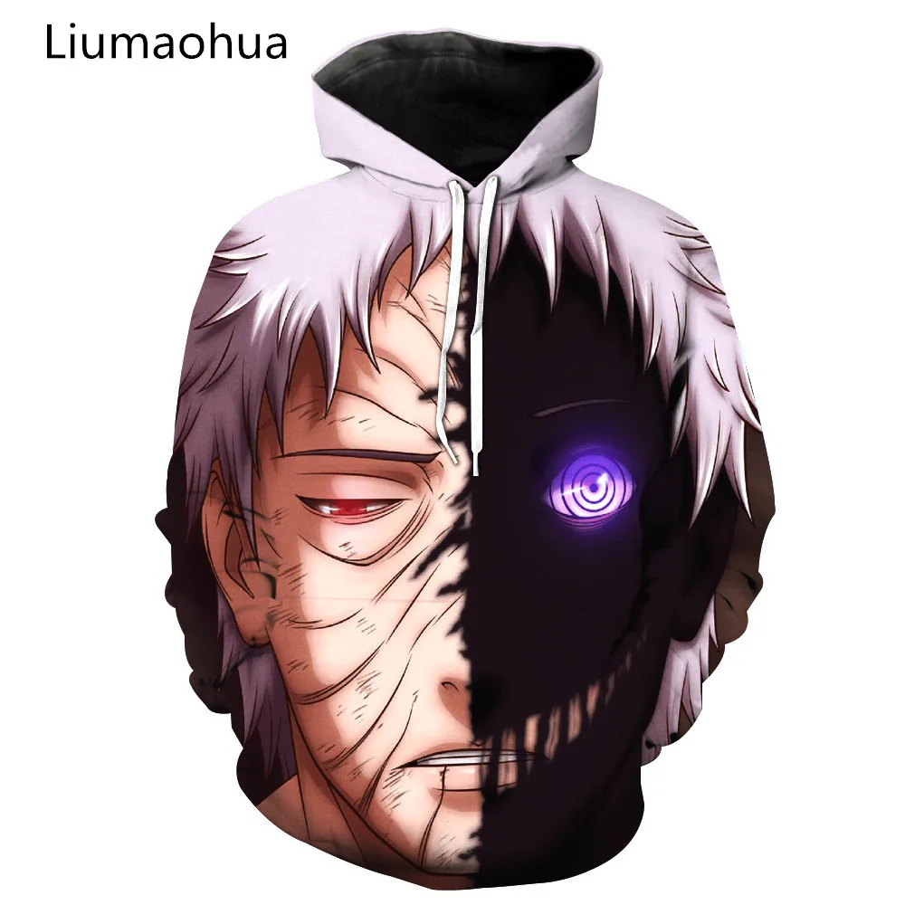 

Liumaohua Cartoon Naruto Chapitre Pocket Pullover Hoody Men/Women Hip Hop Print 3D Sweatshirt Character Hoodie Tracksuits Plus