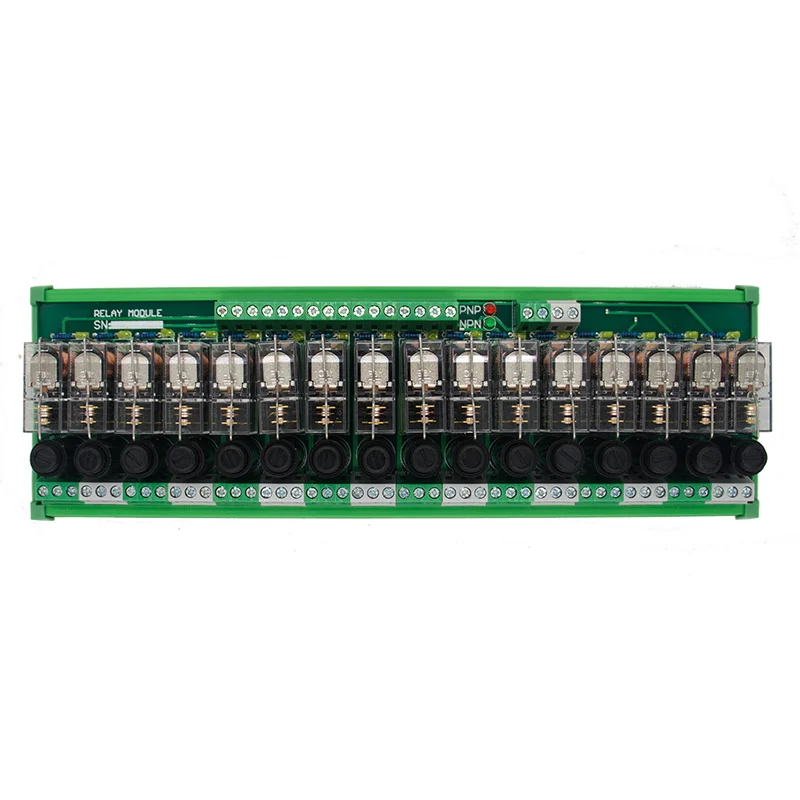 16 каналов 1 SPDT DIN Rail Mount OMRON G2R 12 В DC/AC с модулем реле интерфейса предохранителя|omron