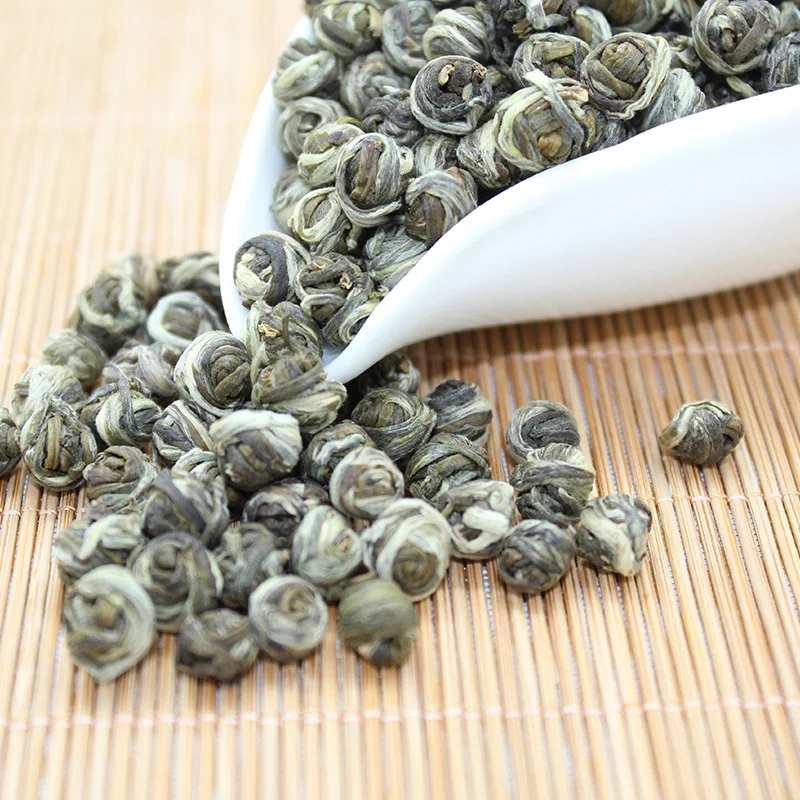 

2018 Fresh Jasmine Tea Natural Organic Premium Jasmine Green Tea Jasmine Dragon Pearl Fragrance Slimming Flower Kung Fu Tea Food