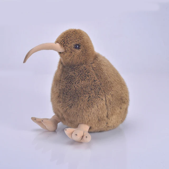 Simulation of kiwi super soft plush stuffed animal toys, New Zealand national bird cute pet figurine.