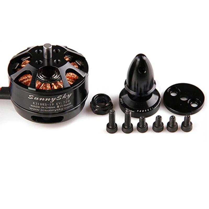 Free shipping SUNNYSKY X3108S 720KV 900KV 325W 22A 30S 1kg Brushless Motor Efficient Shaft Disk Motor