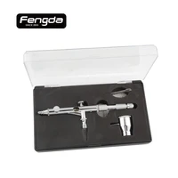 Бесплатная доставка FENGDA BD-202 двойного действия Аэрограф пистолет живопись для лица тела татуировки ручные инструменты гравитационный Тип подачи - изображение