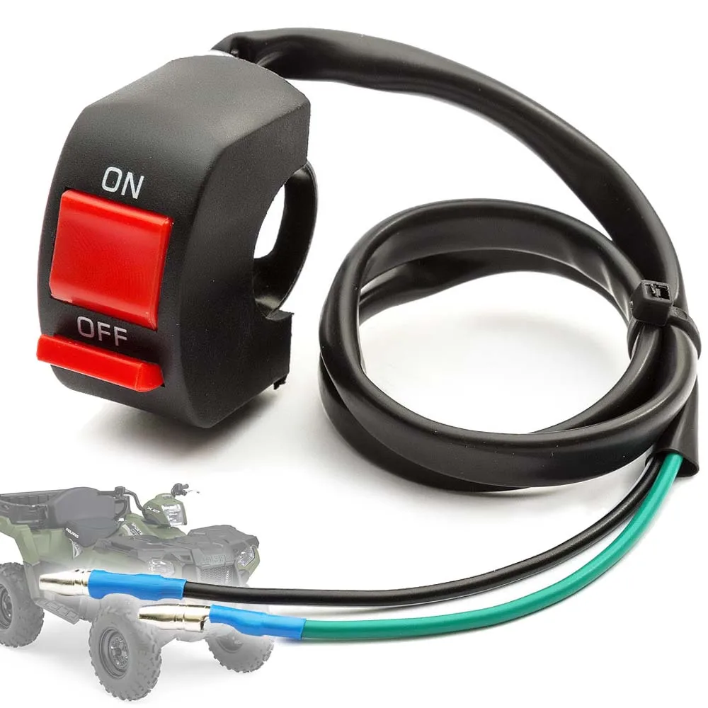 

1PC On Off Cut Out Kill Headlight Switch Rocker Style Stop Ignition Switch 2 Wires For Mini Moto Quad Pit Dirt Race Bike ATV