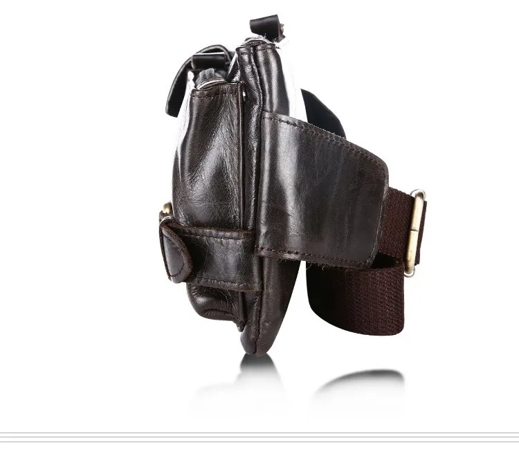 Модные новые сумки из натуральной кожи, маленькие Мужские поясные сумки, двухцветные мужские кошельки на ремне, мужская сумка на ремне нагрудная# MD-B8135