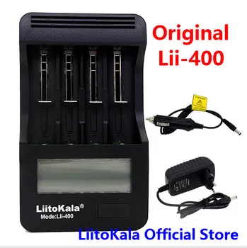 

LiitoKala lii - 400 LCD 3.7 V / 1.2 V AA/AAA / 16340/14500/18650/26650 18650/26650 Carregador DE Bateria com tela + 12 v2a from