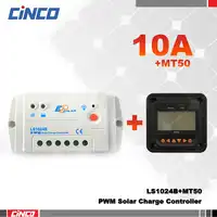 LS1024B+MT50 10A 12V/24V EPSOLAR NEW landstar PWM solar controller with LCD remote meter for home solar lighting/power system
