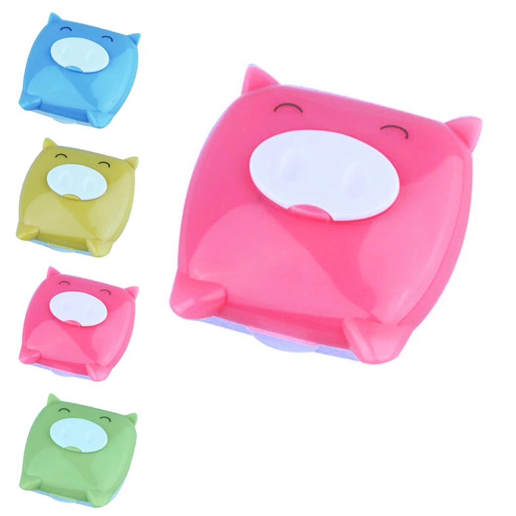 

1pcs Cute Unisex Pig Cartoon Contact Lens Case Storage Box Contact Lenses Box New