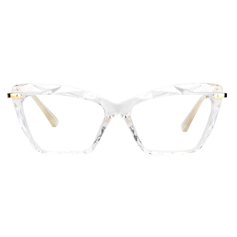 

Zeelool Crystal TR90 Cat Eye Glasses Frame with Blue Light Blocking Lens Non-prescription Juliet VFP0270