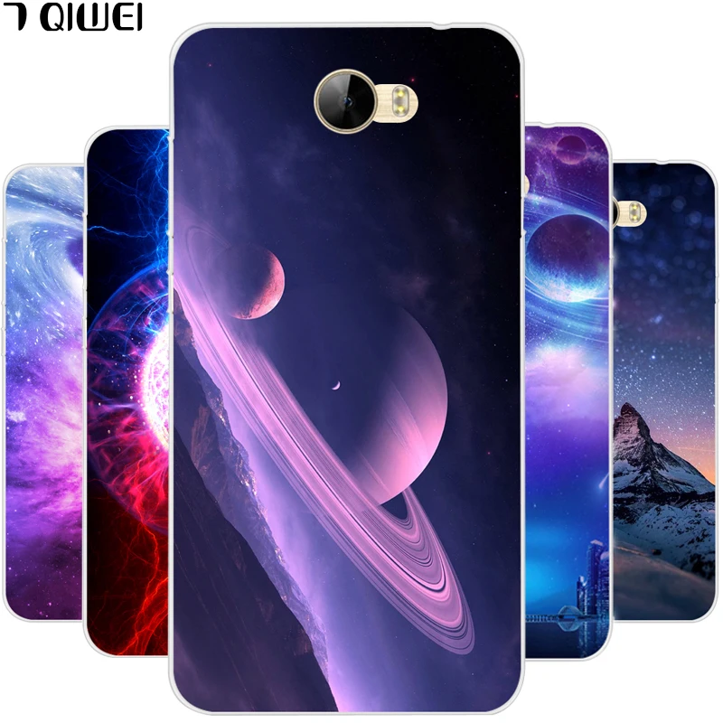 

For Huawei Y5 II Case Silicone Soft TPU Cover for Huawei Honor 5A LYO-L21 CUN-U29 Russian 5.0" Case Star Funda y6 ii compact