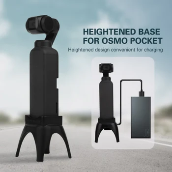 

Heightened Base Mount for OSMO POCKET Handheld Stabilizer Desktop Stand Mounts with Charging Hole for Osmo Pocket Accessories
