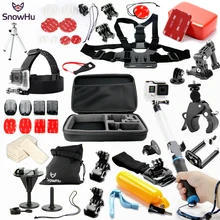 SnowHu for Gopro Accessories Water Surfing set for go pro hero 5 4 3 kit mount for SJCAM SJ4000 xiaomi yi 4k camera eken h9 GS55