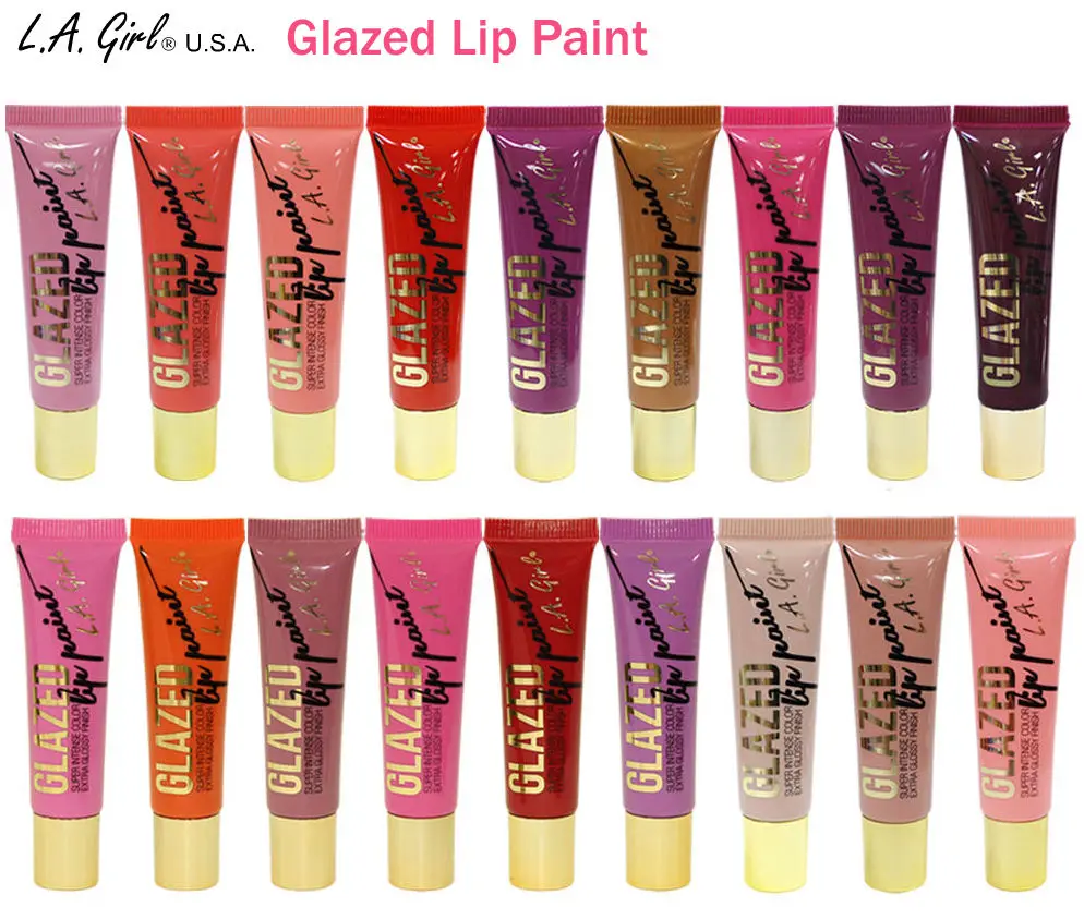 LA Girl Glazed Lip Paint Glossy finish lip gloss Pick Any Color l.a