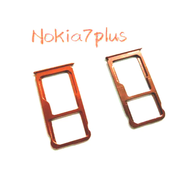Для Nokia 7 plus + лоток для SIM-карты слот держатель SD Запасная часть | - Цена: 191,62 руб.