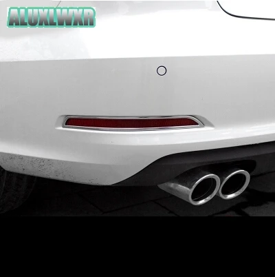 

Rear fog light frame steel trim strip sequins rear light decoration fit for audi A3 2013-2016 sedan car accessories car-styling