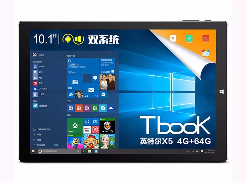 

10.1 Inch1920x1200 Teclast Tbook10s Tbook 10s Dual OS Win10 Android 5.1 Tablet PC Intel Cherry Trail Atom X5 Z8350 4GB 64GB HDMI