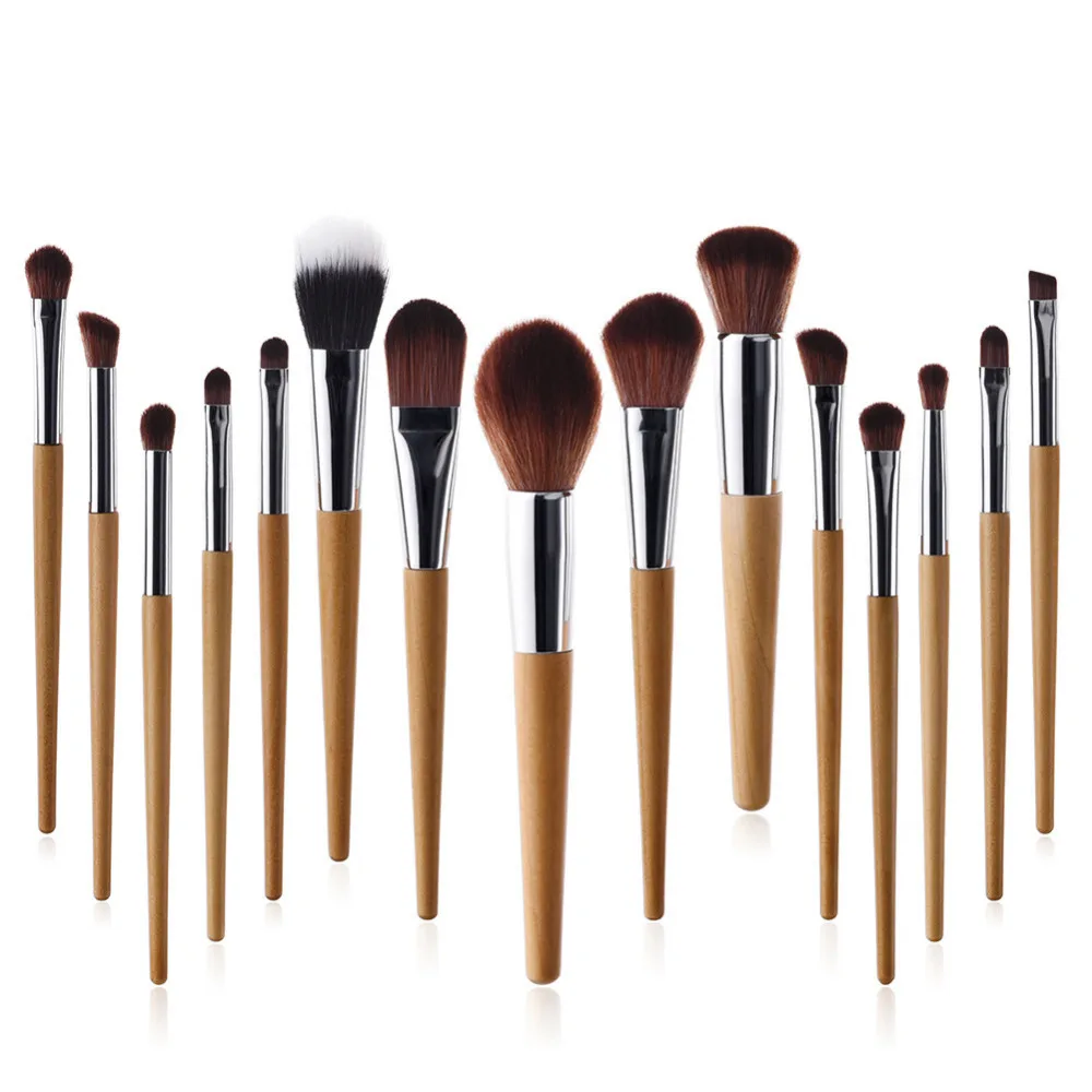 

15Pcs Pro Artist Makeup-brushes Face Make Up Tools Pincel Maquiagem Blending Lip Kits Powder Eyebrow Eyeshadow Foundation Brush