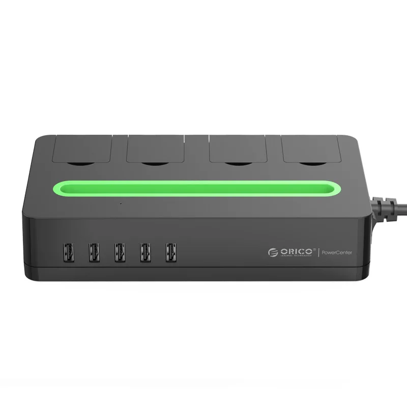 Orico черный DST-4A5U-US США plug с держателем телефона Мобильный разъем поддержка Детская безопасность крышка