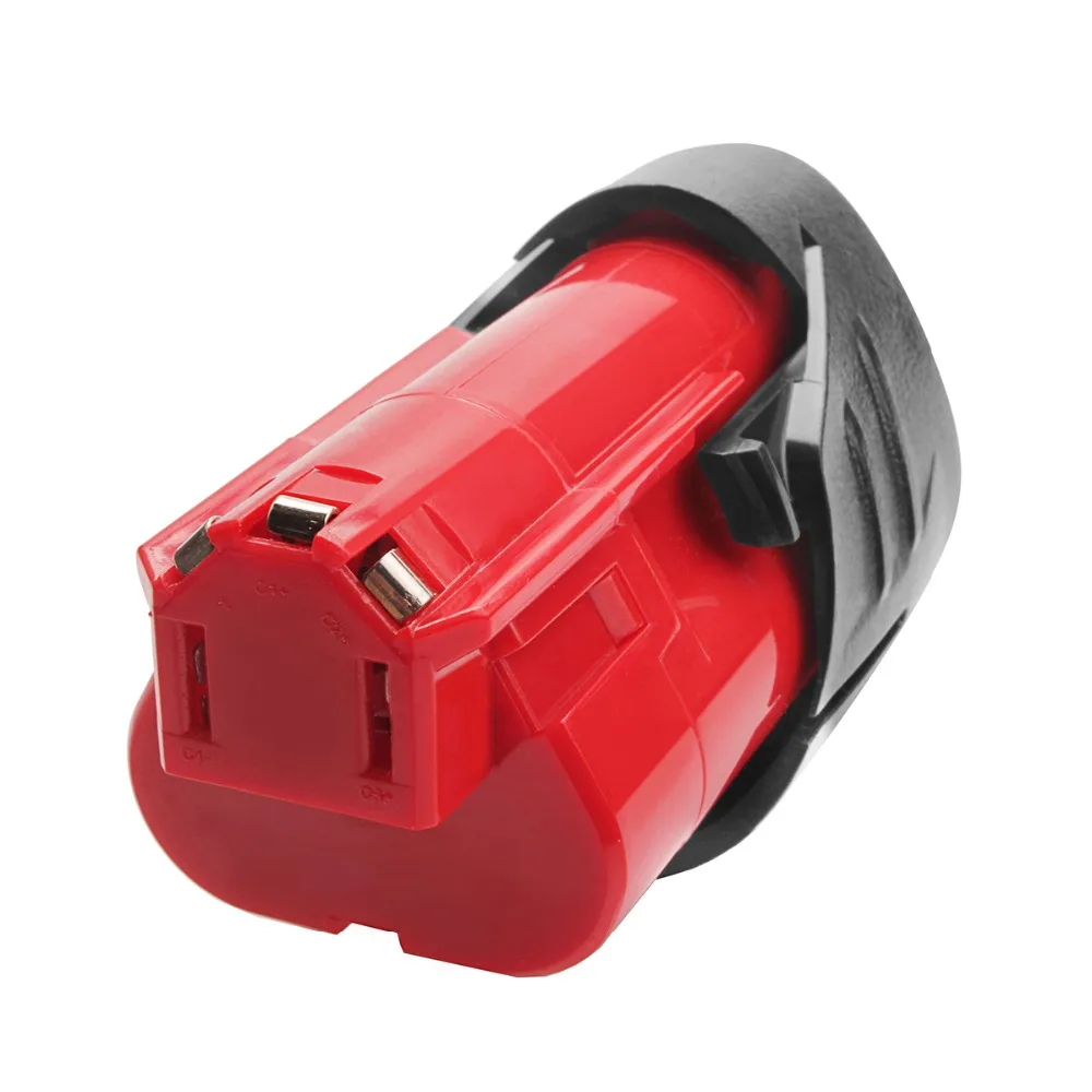 2 упаковки 2000mAh 12V Li-Ion для Milwaukee M12 литиевая аккумуляторная запасная батарея 48-11-2401