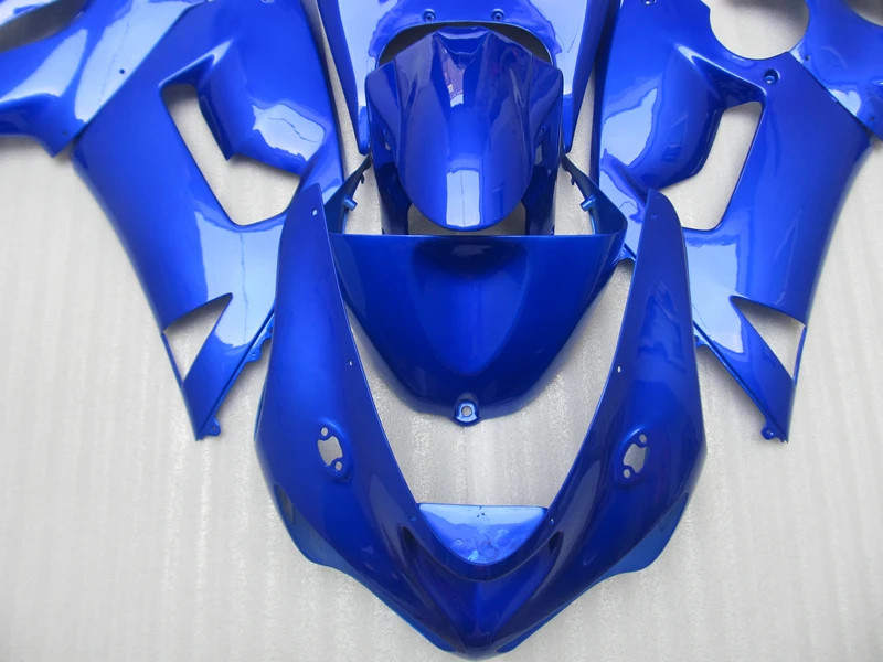 Комплекты обтекателей для Kawasaki NINJA ZX 6R 2005 2006 zx6r 05 06 полностью Синие Пластиковые