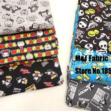 50*160 см Минни Микки Кошмар перед Рождеством лайкра трикотажная хлопчатобумажная ткань для шитья Сделай Сам Лоскутная Одежда для мальчиков куртка
