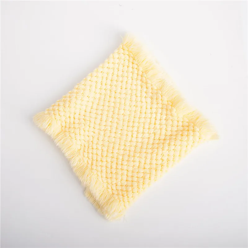 Новорожденный реквизит для фотосъемки одеяло s Studio детское одеяло для фотосъемки вязаные аксессуары для фотосъемки детская подушка аксессуары для фотосъемки - Цвет: Цвет: желтый