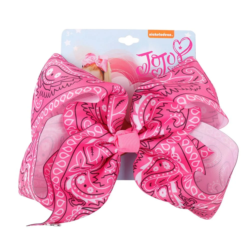 

Thermal Transfer Amoeba Big Jo Jo Bows with Siwa's Cardboad Hair Bows Clips For Kids Girls Hairpins Handmade Hair Accessories