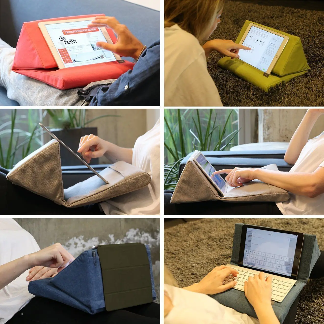Подставка для планшета iPad Air/iPad 4/iPad 3/iPad 2/iPad 1/Nexus/Galaxy Orange|tablet pillow stand|tablet pillowpillow for