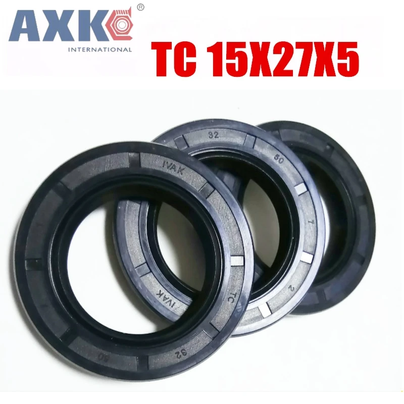 10 шт. AXK TC 15X27X5 15X27X7 15X27X8 NBR 15*27 скелет сальник Уплотнения AXK высококачественное уплотнение Уплотнители для радиального вала