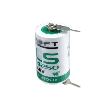 

50pcs/lot New Original SAFT LS 14250 LS14250 1/2 AA 1/2AA 3.6V 1250mAh PLC Lithium Battery With Pins Free Shipping
