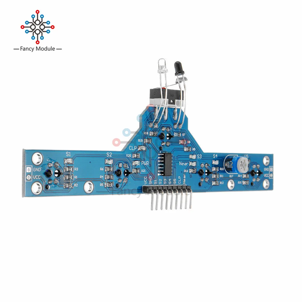 5 канала отслеживания Сенсор Модуль ИК инфракрасный детектор отслеживание линии обходом препятствий Сенсор модуль для салона автомобиля Робот