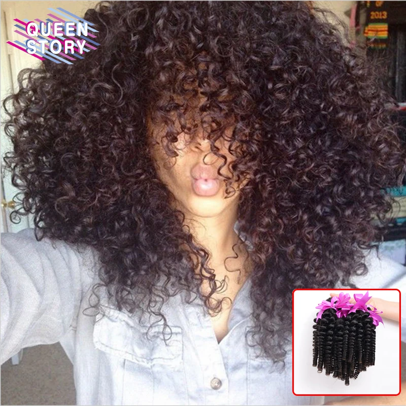 Peruvian Kinky Curly Virgin Hair Afro Kinky Curly 3 Bundles 8A Peruvian Virgin Hair Afro Kinky Curly Hair Curly Weave Human Hair