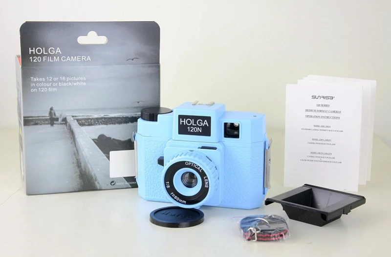 HOLGA 120 камера среднего формата 120N/N синяя Ломография Lomo Kodak Fujifilm