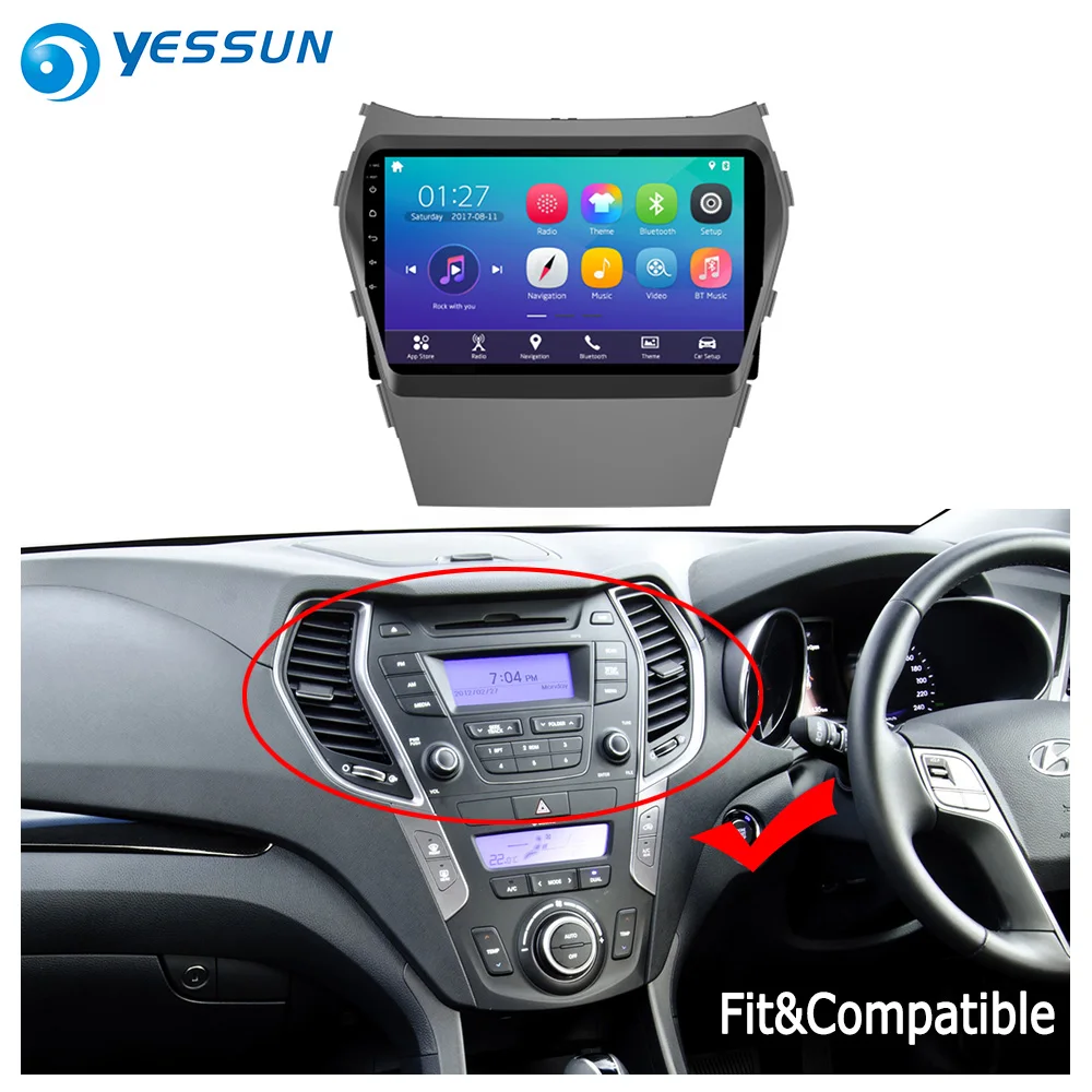 Discount YESSUN For Hyundai IX45 / Santa Fe 2012~2016 Car Android Radio Carplay GPS Navi maps Navigation Player Stereo no CD DVD 1 Discount YESSUN For Hyundai IX45 / Santa Fe 2012~2016 Car Android Radio Carplay GPS Navi maps Navigation Player Stereo no CD DVD 1