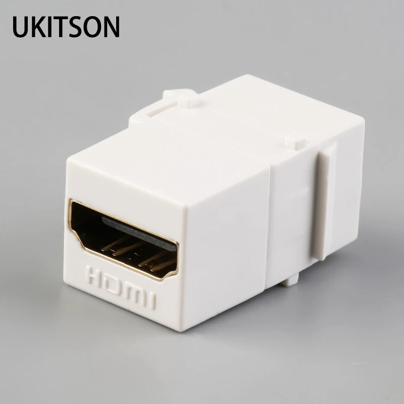 Keystone HDMI1.4 Разъем Белый Цвет HDMI вставка муфта слот мама к гнезду