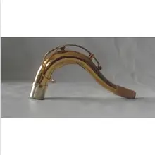 Тенор для саксофона на шею золотой лак латунный материал 27,5 мм