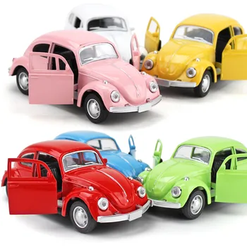

Metal Pull Back Car Classic Bug Model Toy Lightning For Christmas Gift Toys Children Mini Car Kids Four Color 9.8cm